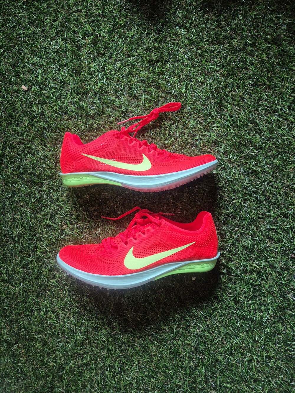 Nike ZoomX Dragonfly 2 Bright Crimson Lime Blast Track Spikes